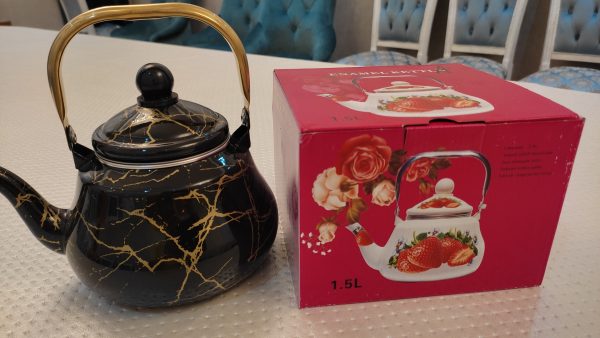 Чайник Enamel kettle 1,5л Горох