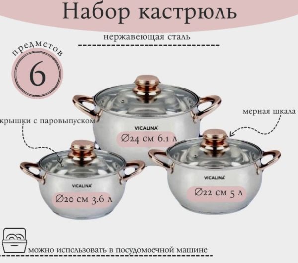 кастр. набор Викалина 296-вл